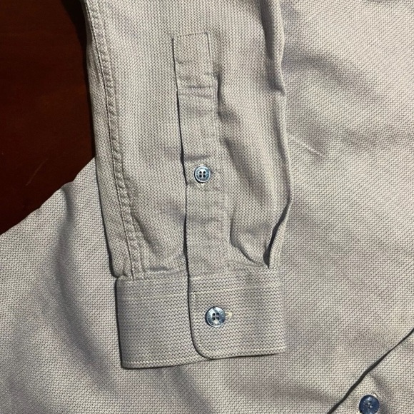 VERSACE COLLECTION Shirt Size 39 Trend  Button Up  Dressy Luxury Blue Print - Picture 11 of 13